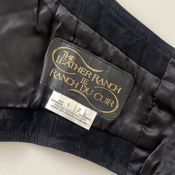 The leather ranch black suede corset top XS - Picture 3 of 8